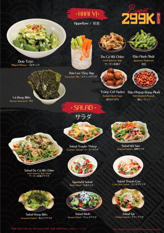 Menu 299K